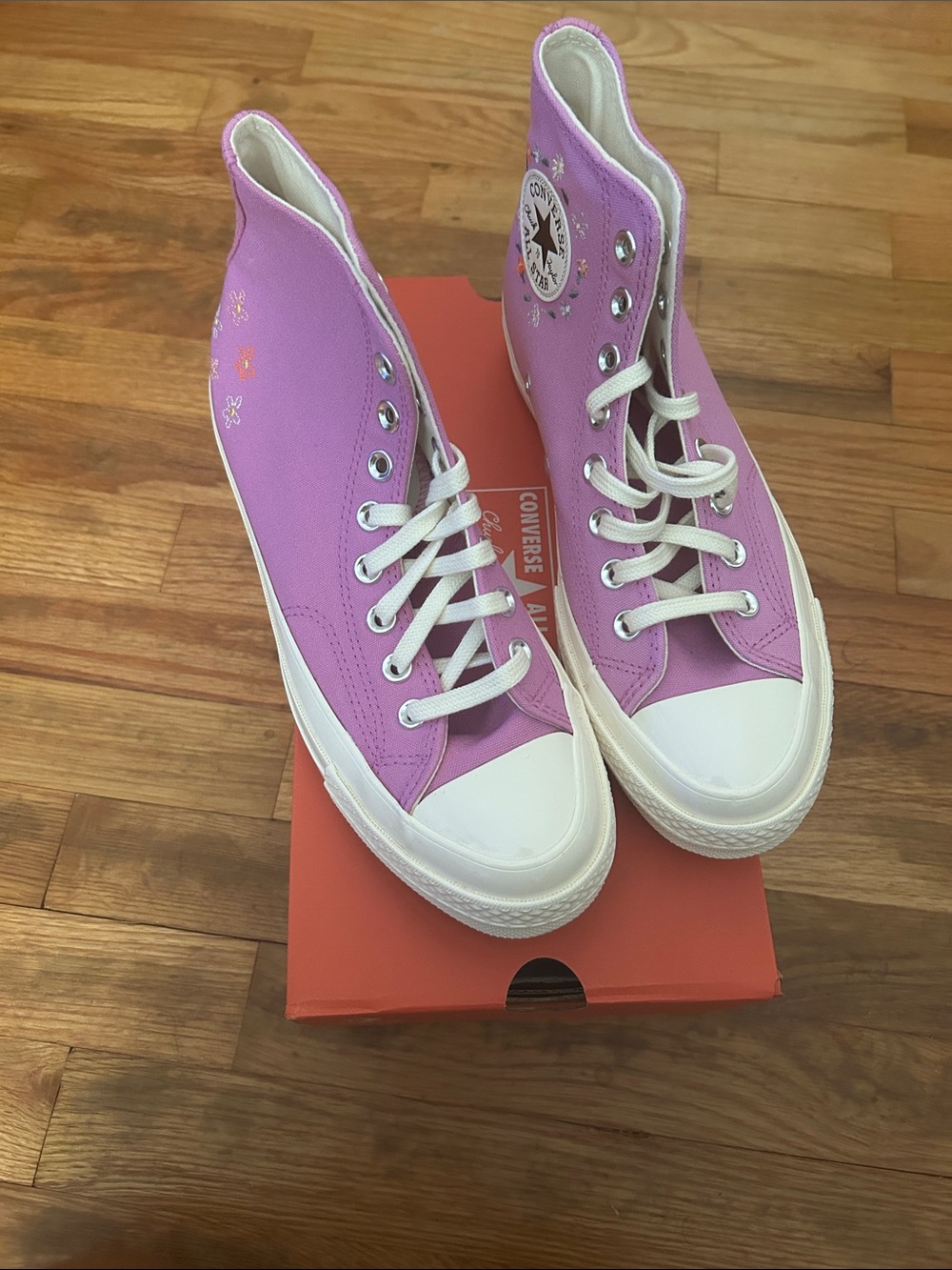 Converse Women’s Lavender High-Top Canvas Sneakers